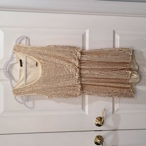 Verty gold sequins short pants romper